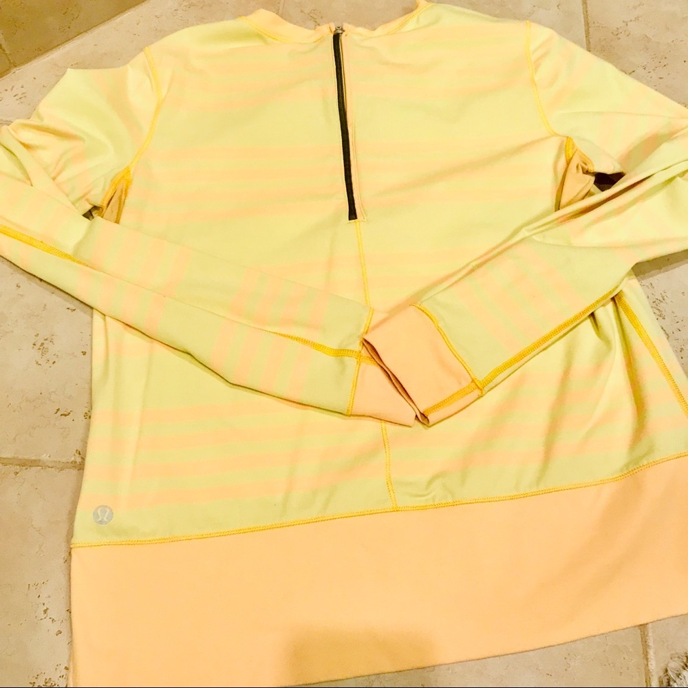 Lululemon size 6 yellow top